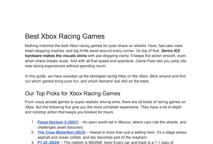 write humanized technology hardware and gaming articles